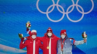Ски-кросс: награждение медалистов