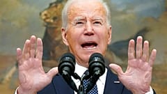 US-Präsident Biden am Freitag bei einer TV-Ansprache im Weißen Haus