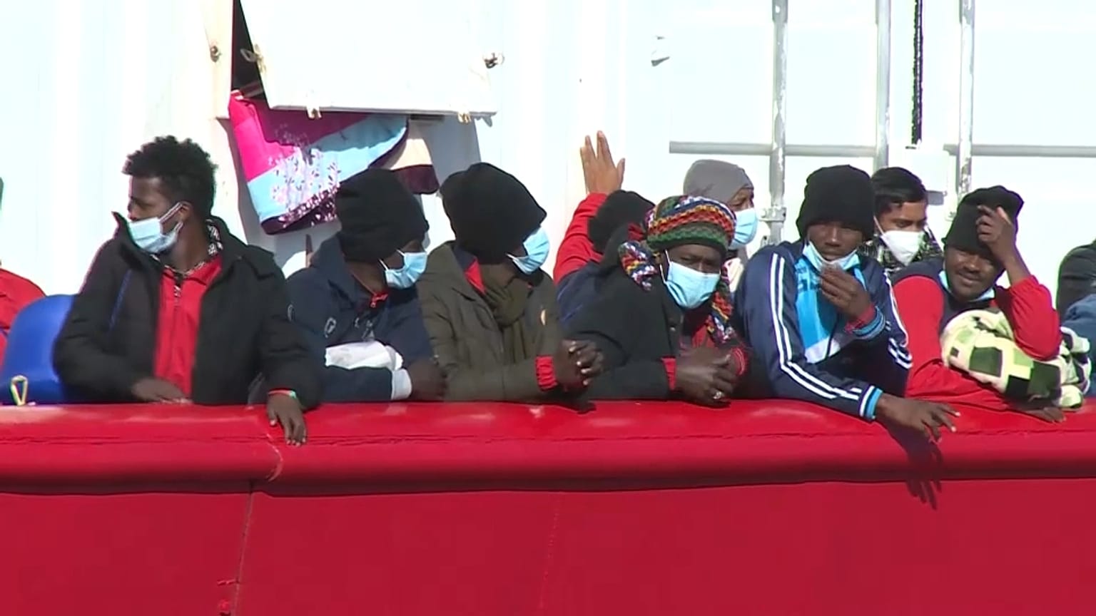Nova chegada de migrantes à Sicília