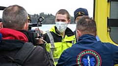 Il giovane salvato questa domenica dall'Euroferry Olympia, andato a fuoco di fronte a Corfù