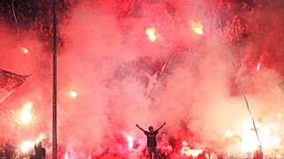 Καπνογόνα σε γήπεδο στην Ελλάδα - φώτο αρχείου