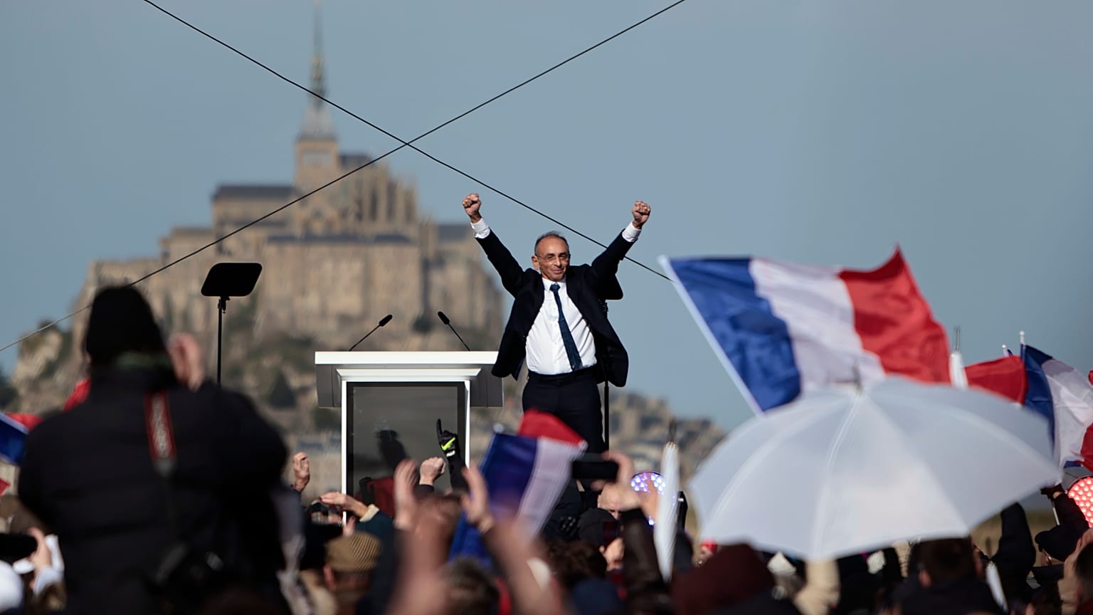 Eric Zemmour en meeting devant le Mont-Saint Michel (19 février 2022)