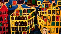 KÉPÜNK ILLUSZTRÁCIÓ!  - a felvétel 2007. október 9-én készült a Szépművészeti Múzeum Egy varázslatos különc - Friedensreich Hundertwasser művészete c. kiállításán