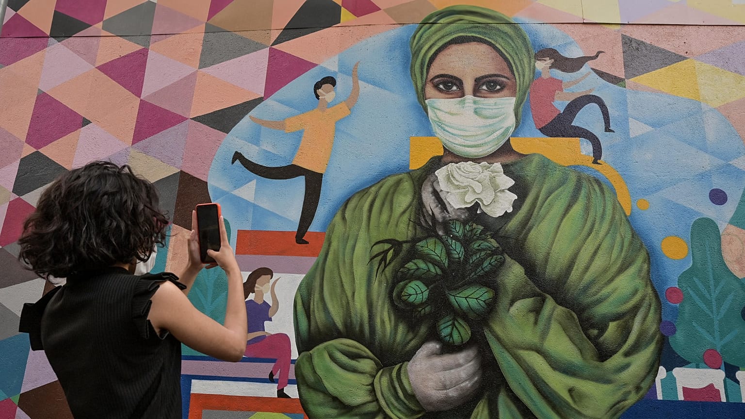 Mural de Waldir Barbosa no Hospital Clínicas de São Paulo