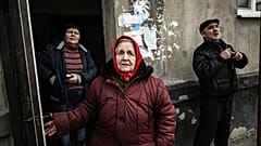 Sınır hattındaki Ukraynalılar bombardıman korkusu altında yaşıyor 