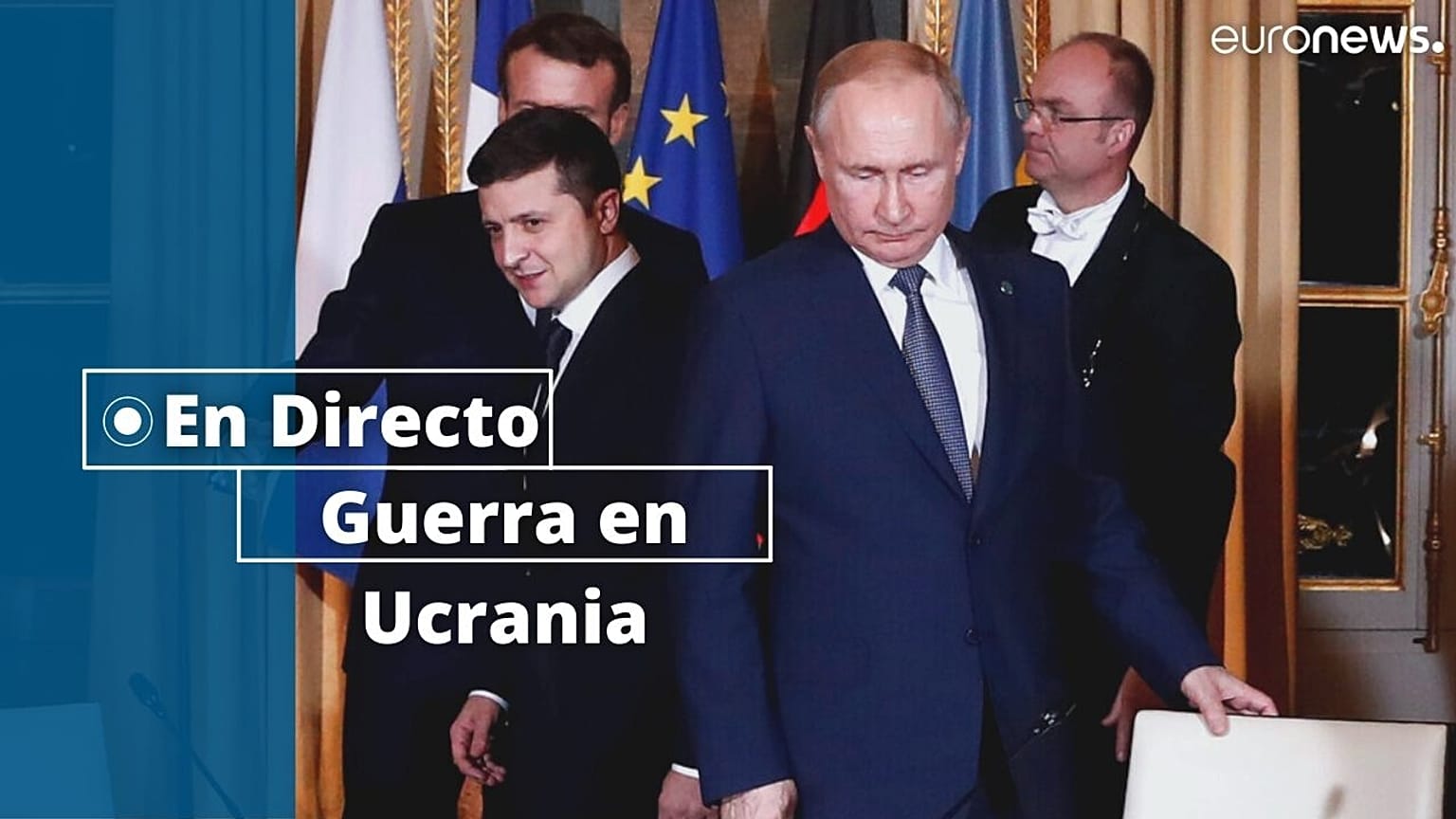 El presidente ruso, Vladímir Putin, y su homólogo ucraniano, Volodimir Zelenski 