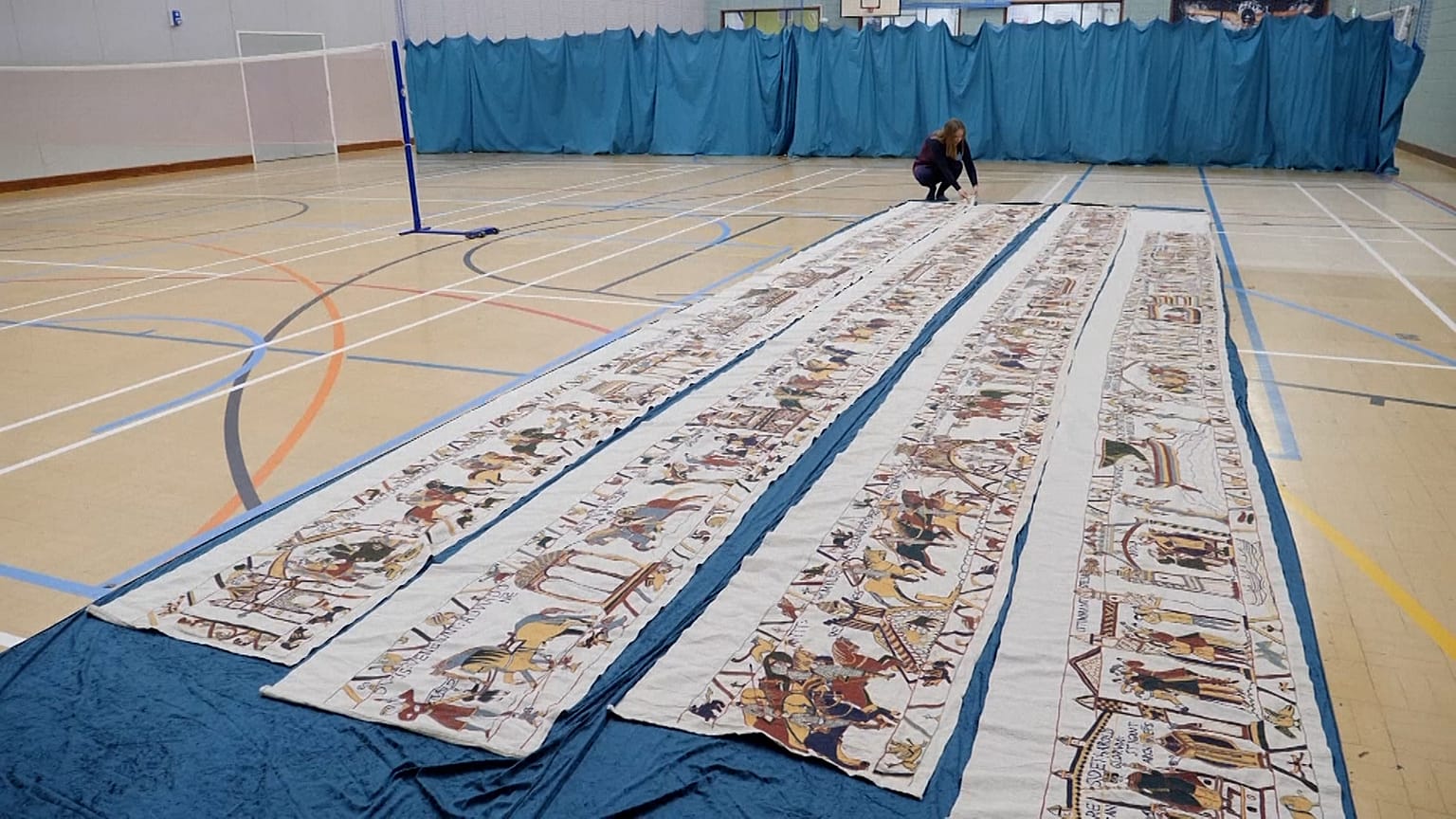 One Swedish woman is on an epic quest to hand-stitch a faithful replica of the Bayeux tapestry.