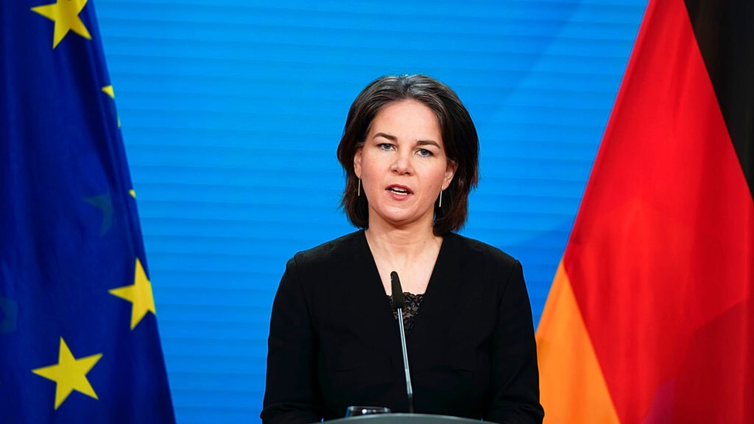 Annalena Baerbock am Donnerstagmorgen, 24.02.2022