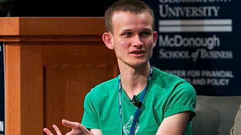 Vitalik Buterin, co-founder of the cryptocurrency Ethereum, participates in an event in Washington, DC, on March 3, 2017.