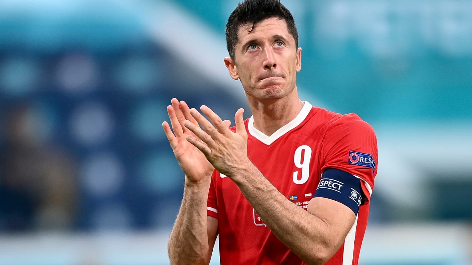 Poland striker Robert Lewandowski