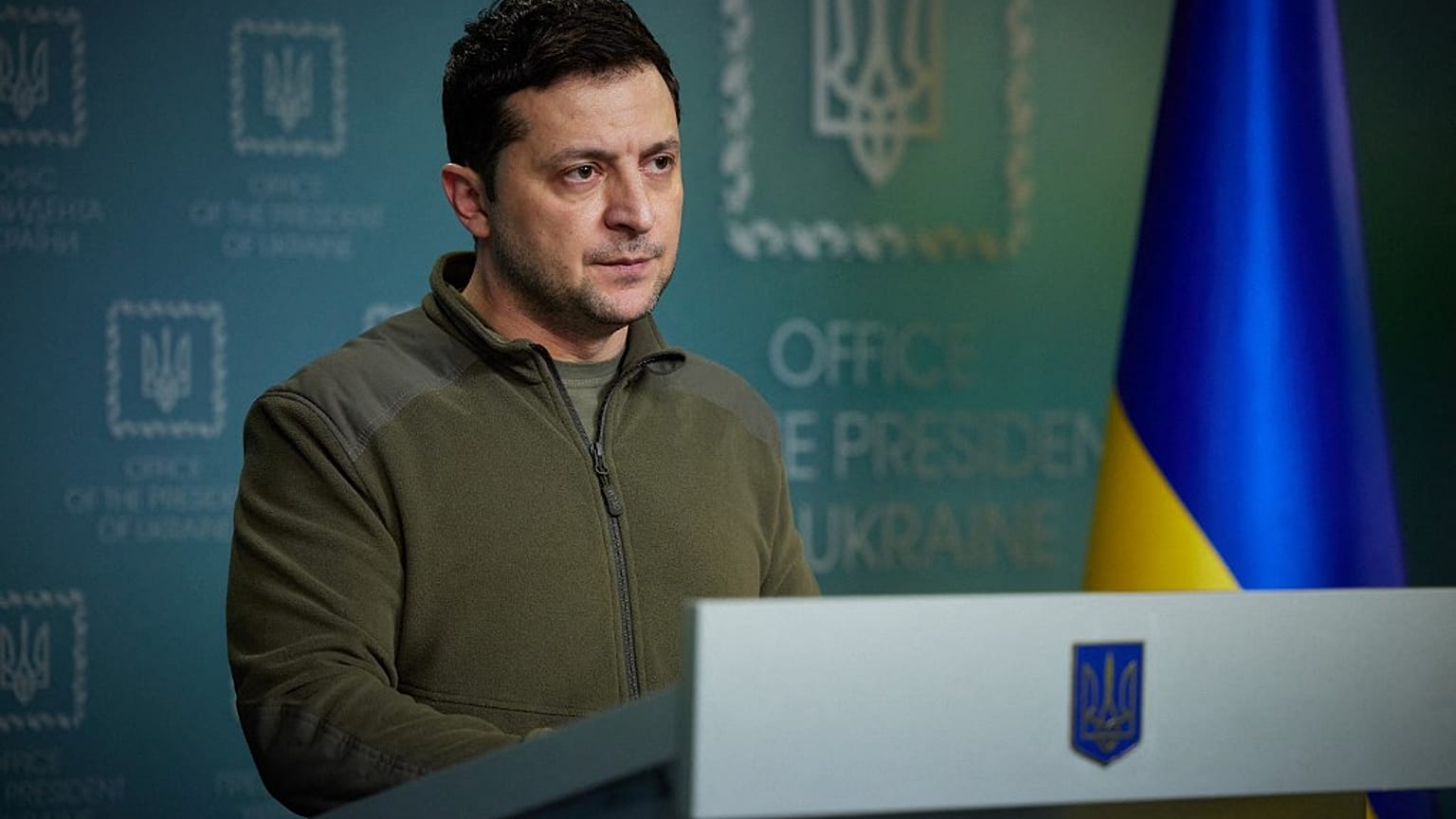 Ukraine: Durchhalteparolen, selbstgedreht von Präsident Wolodymyr Selenskyj 