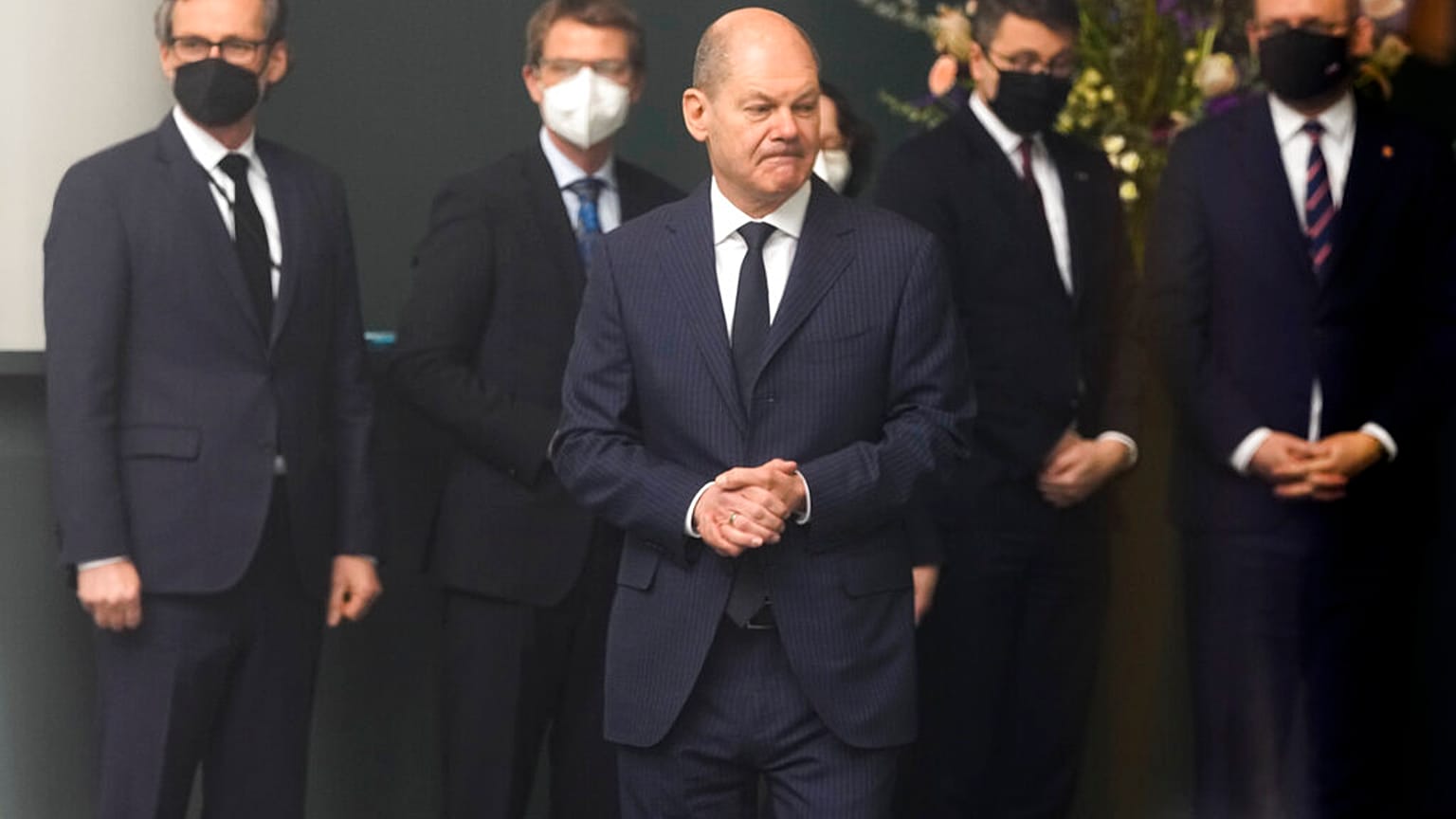 Olaf Scholz in Berlin an diesem Samstag