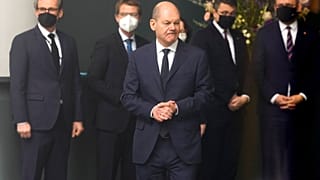 Olaf Scholz in Berlin an diesem Samstag