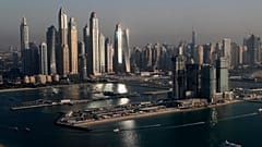 جزيرة النخلة جميرا "في دبي.
