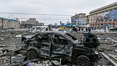 Nach dem Angriff im Zentrum von Charkiw im Osten der Ukraine