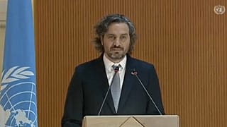 Santiago Cafiero, Ministro de Exteriores de Argentina, ante el Consejo de Derechos Humanos de las Naciones Unidas