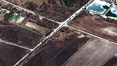 Rusya'nın Ukrayna işgali: 64 km'lik Rus askeri konvoyu Kiev'e ilerliyor
