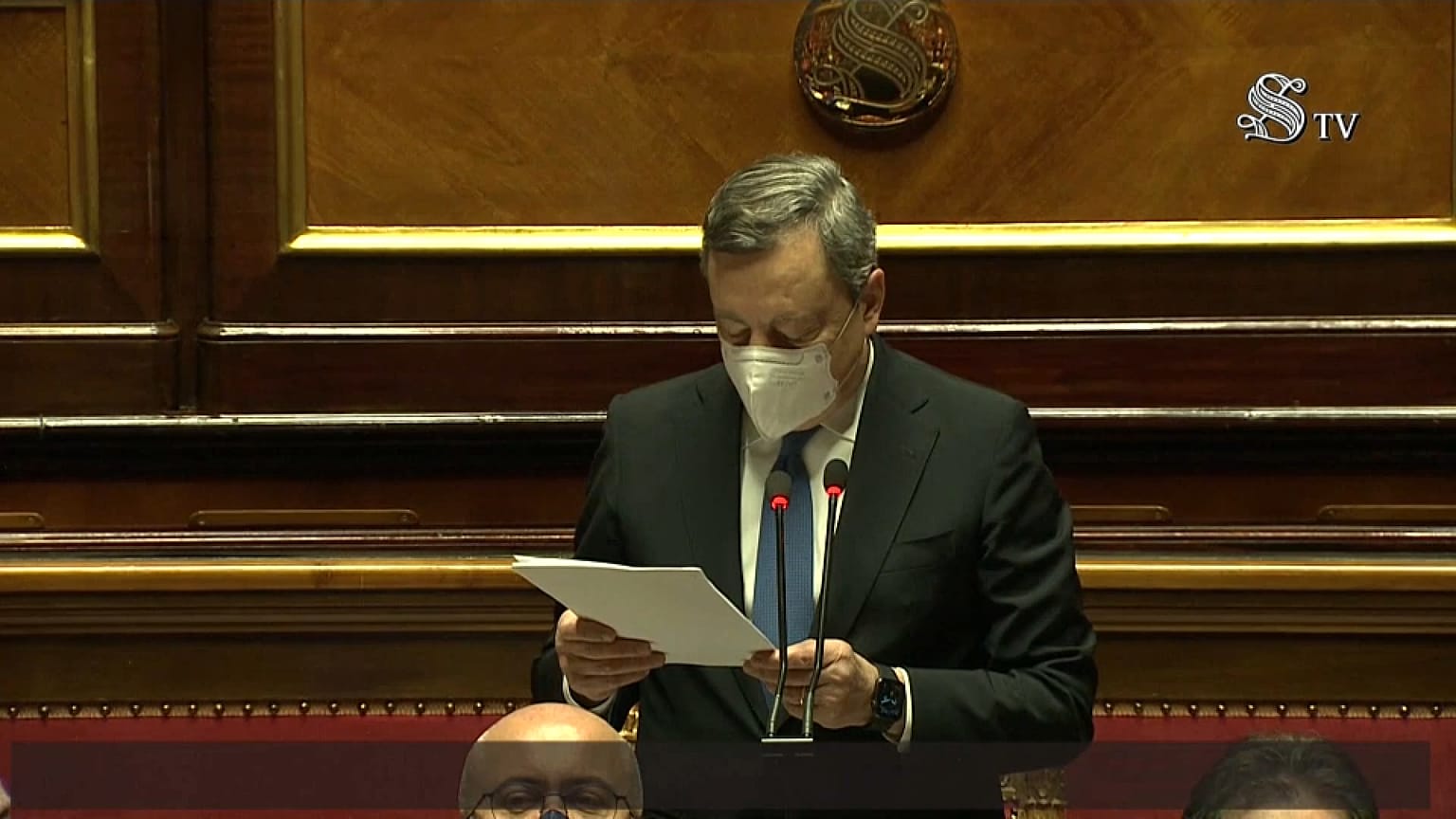 Mario Draghi al Senato della Repubblica