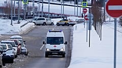 Машина скорой помощи в Подмосковье 27 января 2022
