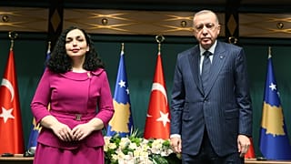 Kosova Cumhurbaşkanı Vjosa Osmani ve Cumhurbaşkanı Recep Tayyip Erdoğan Ankara'da biraraya geldi