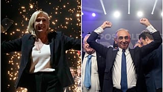 المرشحان اليمينيان المتطرفان للانتخابات الفرنسية إيريك زمور ومارين لوبان. 