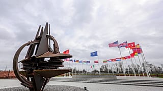 Exterior de la sede de la OTAN en Bruselas, Bélgica
