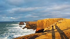 Up on the Cliffs of Eshaness, with breathtaking views over the Atlantic.