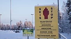 Finnisch-russische Grenze in Salla