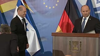 Olaf Scholz et le Premier ministre israélien à Jérusalem