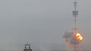 TV tower in Kyiv hit by a russian strike