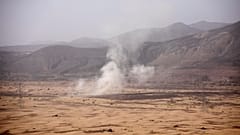 عکس آرشیوی مربوط به حمله موشکی حوثی‌ها به مواضع ائتلاف ژوئن ۲۰۲۱