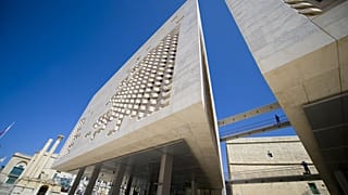 A view of the new Maltese House of Parliament in Valletta.