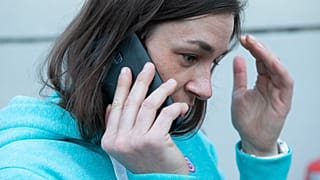 Marta Dropa, una de las voluntarias que coordina la entrega de ayuda de Francia a Ucrania, en Lyon, Francia. Marzo 2022