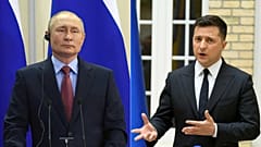  Rusya Devlet Başkanı Vladimir Putin ve Ukrayna Devlet Başkanı Vladimir Zelenskiy