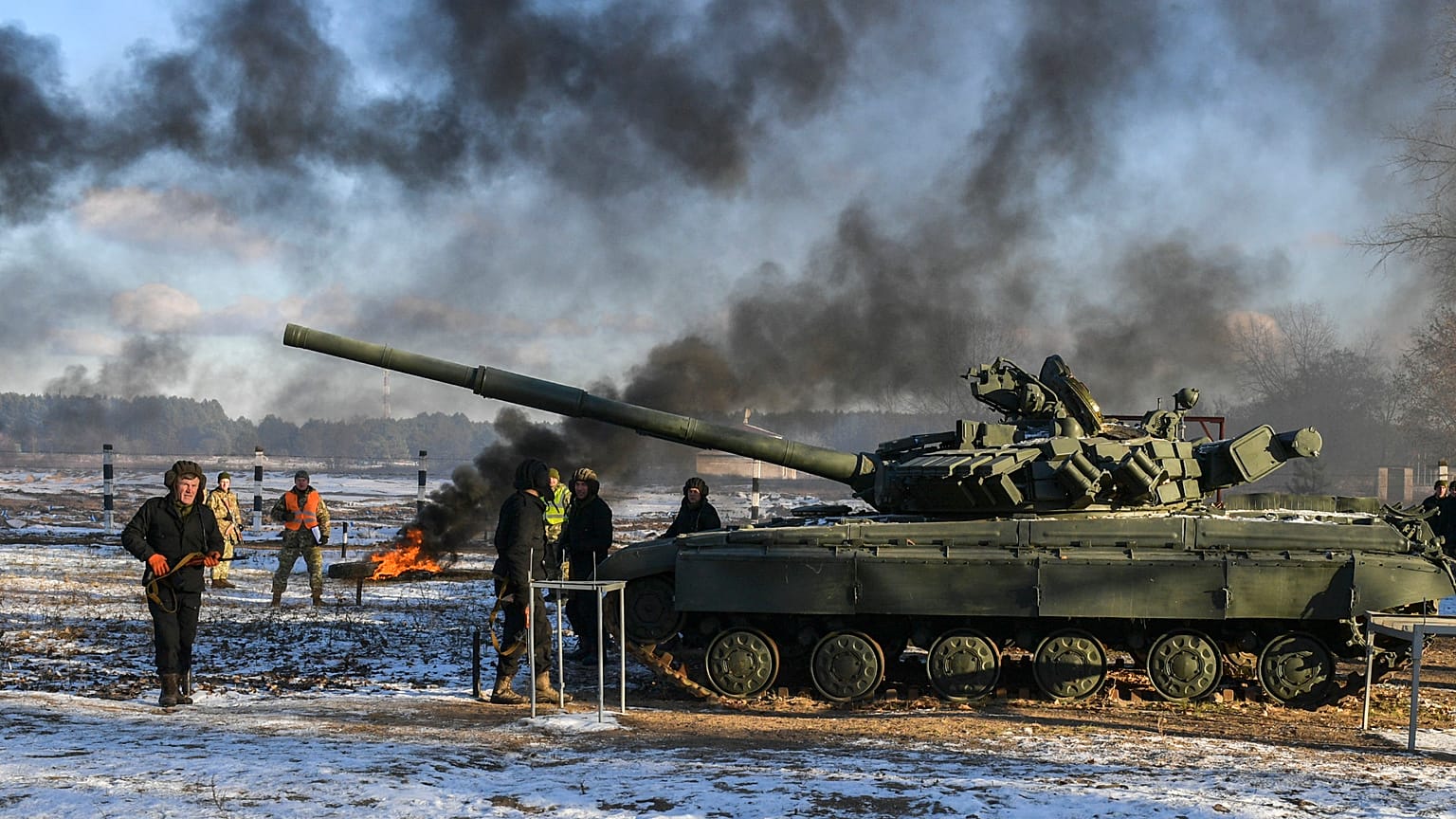 Tanque na zona de Chernihiv
