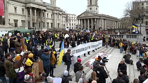 Friedensdemos überall in Europa