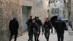عناصر من الشرطة الإسرائيلية في البلدة القديمة في القدس المحتلة