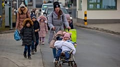 Ukrainische Flüchtlinge (hier eine Aufnahme aus Medyka in Polen) 