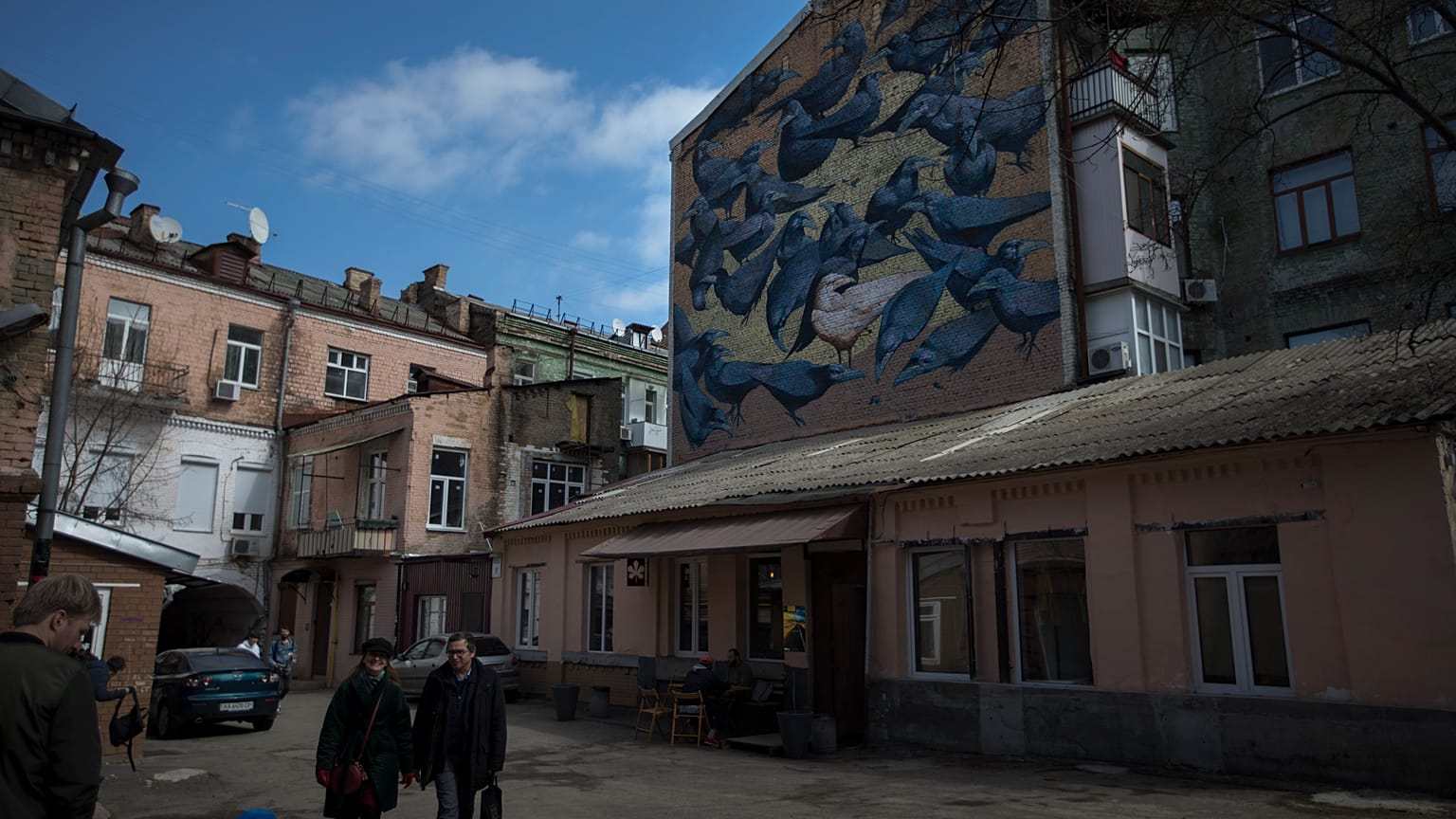 Gebäude in Kiew (Aufnahme vom 31. März 2019)