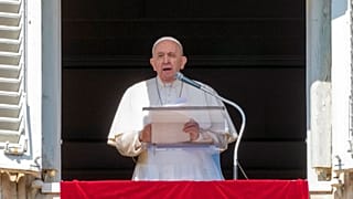 Papst Franziskus während seiner Anprache zum Krieg in der Ukraine