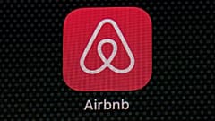 The logo of Airbnb