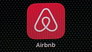 The logo of Airbnb