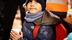 Foto des Jungen aus Saporischschja in der Ukraine, der allein in die Slowakei geschickt wurde