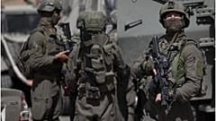  جنود إسرائيليون يبحثون عن مسلحين فلسطينيين مشتبه بهم في قرية عقربا بالقرب من مدينة نابلس بالضفة الغربية