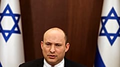 Naftali Bennett izraeli miniszterelnök egy vasárnapi kormányülésen Jeruzsálemben 2022. március 6-án