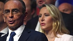 Marion Maréchal Le Pen e Eric Zemmour al comizio di Tolone