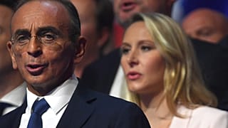 Marion Maréchal Le Pen e Eric Zemmour al comizio di Tolone