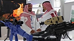 صورة من داخل معرض الدفاع في العاصمة السعودية الرياض