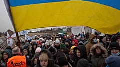 El paso fronterizo de Medyka, Polonia, el 7 de marzo de 2022.
