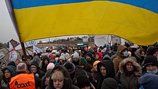 El paso fronterizo de Medyka, Polonia, el 7 de marzo de 2022.